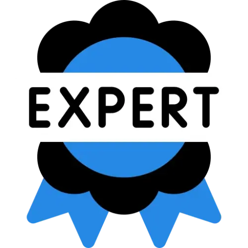 Niebieska ikonka eksperta do spraw płatnej reklamy w sieciach reklamowych w wyszukiwarkach i social media należąca do specjalisty agencji SEMLEADERS