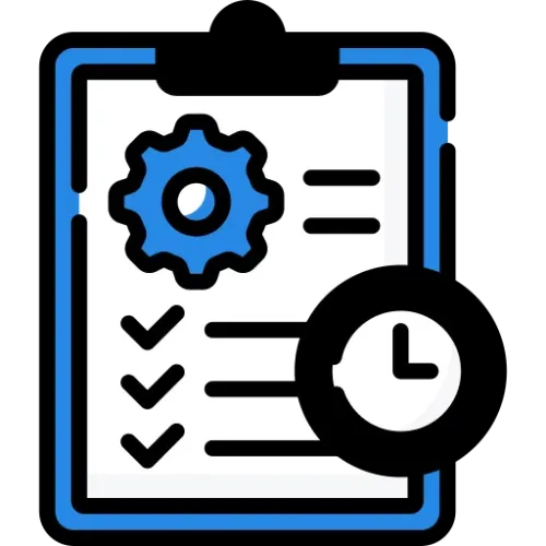 Niebieska ikonka optymalizacji rezultatów działań marketingowych przez ekspertów agencji reklamowej SEMLEADERS